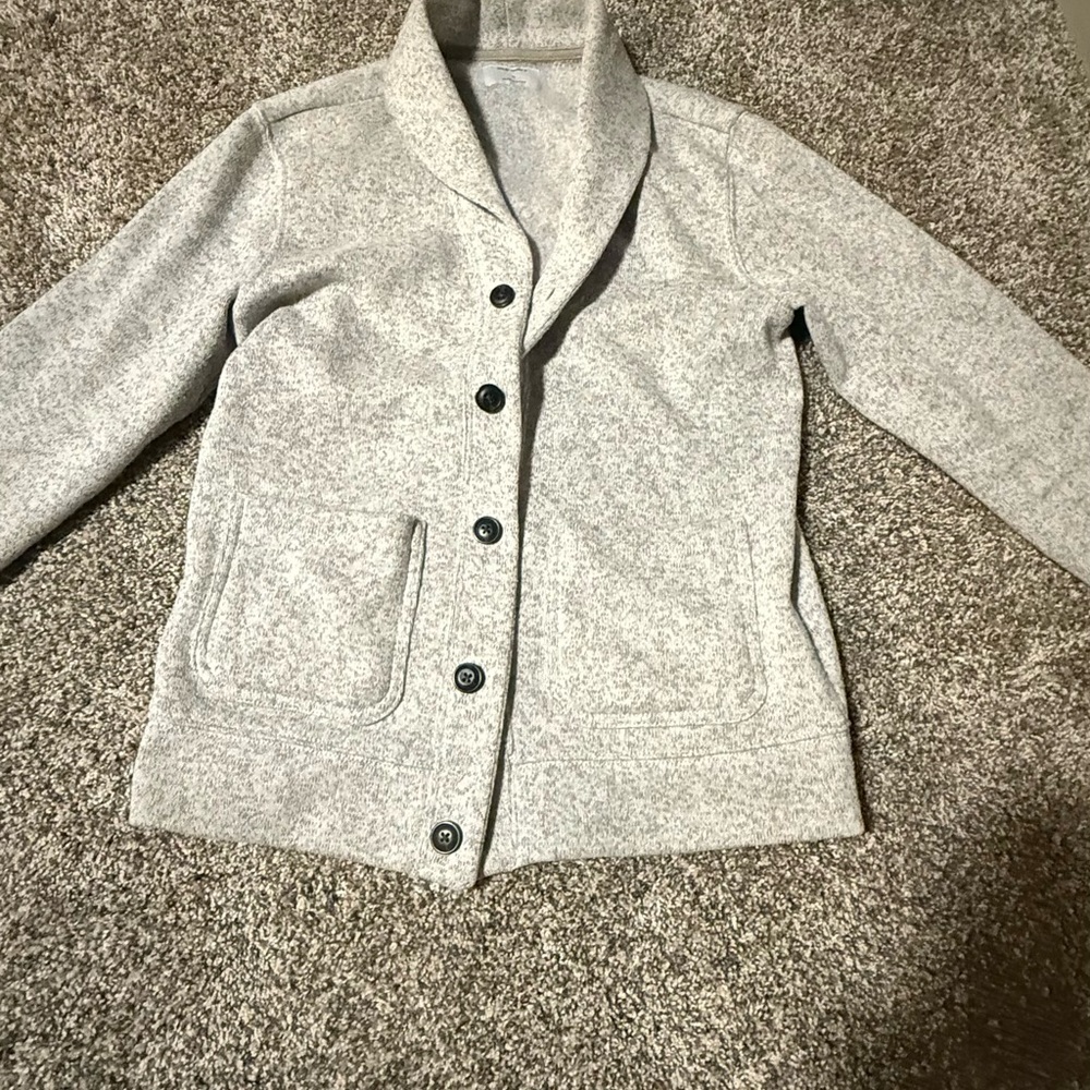 Old Navy Light Gray Shawl Collar Blazer